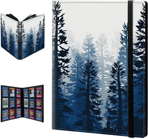 Vista 19 de Carpeta para tarjetas de intercambio, 9 bolsillos para tarjetas intercambiables, 360 bolsillos de doble cara, funda para tarjetas de tamaño Mujeres
