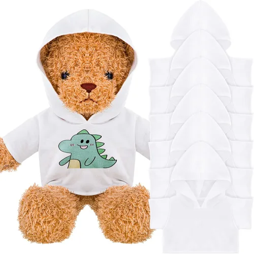 Vista 9 de 6 piezas de ropa de oso de peluche, camiseta de sublimación de oso de peluche, camisetas clásicas de oso de peluche, camisetas con capucha de 14 a