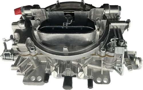 Vista 2 de 1825 18025 - Repuesto de carburador de 4 barriles para carburador Thunder AVS 650 CFM, acabado satinado, orificio cuadrado todoterreno