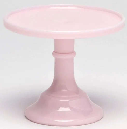 Vista 8 de Bandeja de pastelería para pastelería/soporte para cupcakes, patrón liso y simple, hecho en Estados Unidos, vidrio Mosser USA