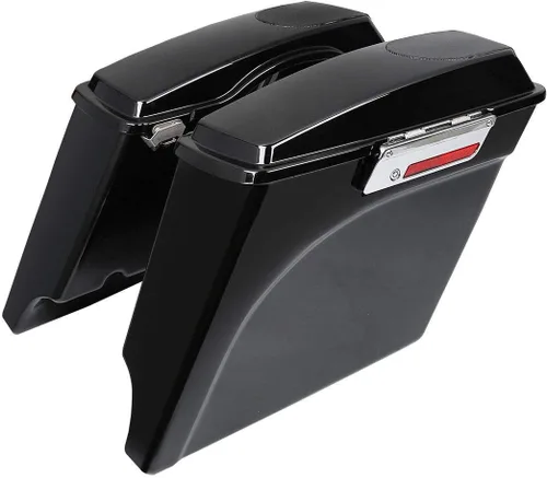 Vista 18 de Alforjas alargadas de 5 pulgadas TCMT para Harley Touring Street Electra Glide 1993-2013