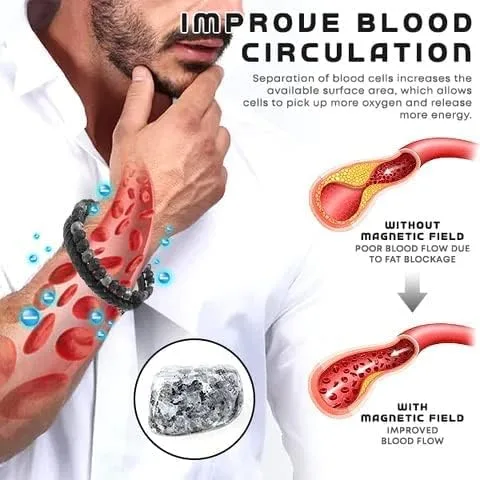 Vista 2 de Humanic+ Pro MAXHematie - Pulseras de cuentas, Humanic+ MAXHematie - Pulseras de cuentas, Humanic+ Brazaletes Termogénicos para Mujeres Hombres