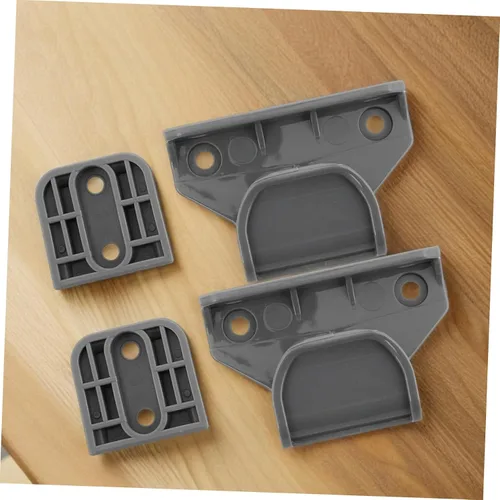 Vista 5 de DECHOUS Kit de herrajes para puerta retráctil, piezas de repuesto de barrera de seguridad de plástico con accesorios perforados, fácil instalación
