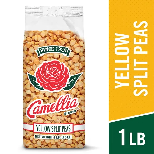 Vista 3 de Camellia Brand Guisantes partidos amarillos secos – Guisantes partidos de alta calidad sin OMG para dal indio, abundantes sopas de guisantes