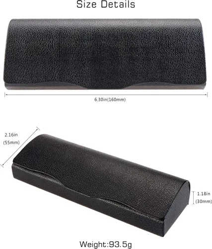 Vista 3 de Estuche portátil para lentes de lectura, gafas y gafas de sol pequeñas, fundas resistentes de bolsillo