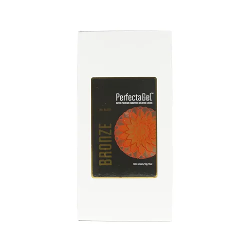 Vista 8 de PerfectaGel Hojas de gelatina de bronce (140 flores) - 20 hojas