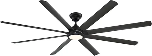 Vista 14 de Modern Forms Hydra - Ventilador de techo inteligente de 8 aspas para interiores y exteriores, 80 pulgadas, bronce con kit de luz LED de 3000 K