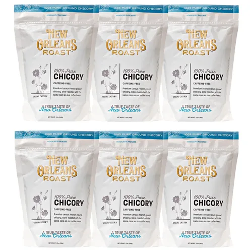 Vista 9 de New Orleans Roast Pure French achicory - Bolsa de 5 libras (paquete de 1) – Alternativa al café, sin ácidos, sin cafeína, tostado oscuro, prepara