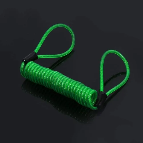 Vista 5 de VGEBY1 Cable de bloqueo de disco, cable de recordatorio de motocicleta, cable de bloqueo de disco de 4.9 ft, bloqueo de alarma de seguridad