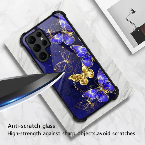 Vista 2 de ZHEGAILIAN Funda para Samsung Galaxy S23 Ultra, protección de grado militar, esquinas a prueba de golpes, funda antiarañazos para Samsung Galaxy S23