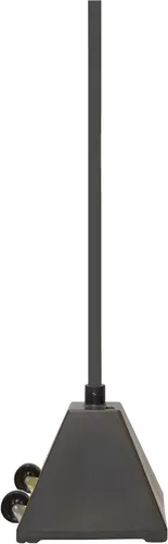 Vista 8 de Ideal Shield Base de letrero portátil con poste de soporte de letrero de 96 pulgadas, color negro, incluye soportes ajustables para letreros