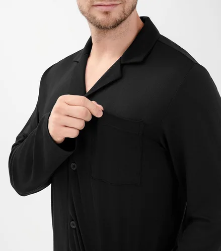 Vista 43 de DAVID ARCHY - Pijama de algodón con botones para hombre