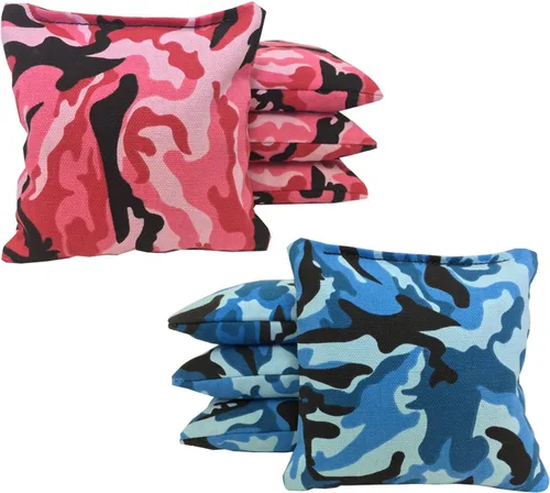 Vista 159 de Tailgating Pros Bolsas de cornhole reglamentarias – Juego de 8 – Relleno de maíz y hecho a mano, más de 25 opciones