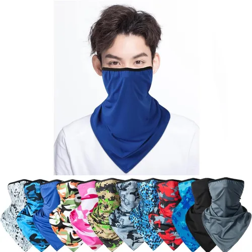 Vista 6 de 6 unidades de bandana para la cara, con cintas para las orejas, polaina para el cuello, bufanda, pasamontañas, para hombres y mujeres, deportes al