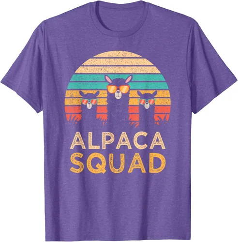 Vista 12 de Divertidas gafas de sol de escuadrón de alpaca Cool Alpacas Vintage Gift T-Shirt, Negro, S