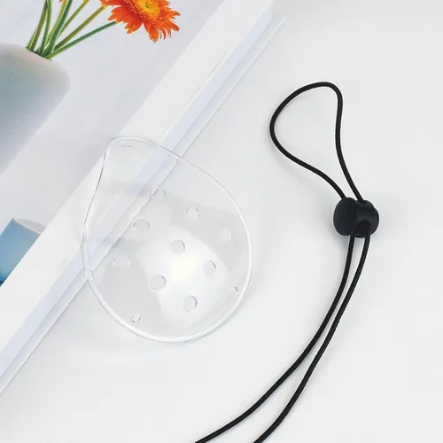 Vista 3 de 1 parche de plástico para ojos de 9 agujeros con 1 cuerda elástica, transpirable y cómodo, protección ocular, adecuado para niños, adultos, cubierta