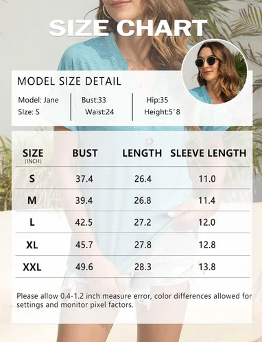 Vista 6 de EADINVE Camisetas de manga corta con cuello en V para mujer, blusa de color liso, ajuste holgado