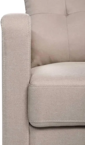 Vista 8 de Conjuntos de muebles de sala de estar de 5 piezas, sofá de tela y sofás de 3 asientos, gris