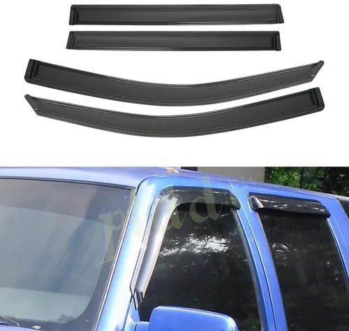 Vista 56 de Protectores de lluvia compatibles con modelos Trailblazer/GMC Envoy 2002-2009 para 5 pasajeros, visera de ventana lateral, deflector de viento