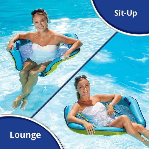 Vista 6 de Aqua Original Monterey - Hamaca flotante 4 en 1 para piscina y hamaca de agua, multiusos, inflable para adultos, material patentado de PVC grueso
