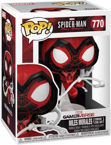 Vista 2 de Funko Pop! Juegos: Marvel's Spider-Man: Miles Morales - Traje rojo de Miles