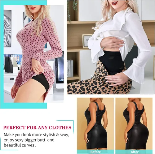 Vista 4 de LODAY Bragas moldeadoras de cintura alta para mujer ropa interior sin costuras