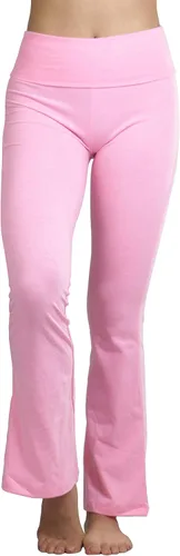 Vista 6 de ToBeInStyle Leggings de yoga acampanados para mujer, cómodos, de mezcla de algodón