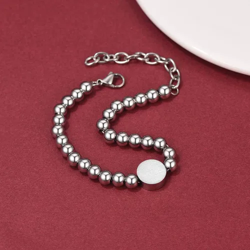 Vista 8 de FaithHeart Pulsera de cadena para hombre acero inoxidablechapado en oro de 18 quilates pulsera de cruz cristiana joyería religiosa que puede grabar