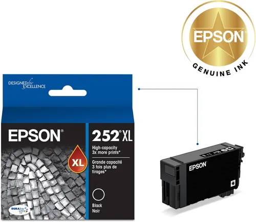 Vista 2 de Epson DURABrite T252XL220 Ultra cian. Cartucho de inyección de tinta de capacidad estándar., Negro