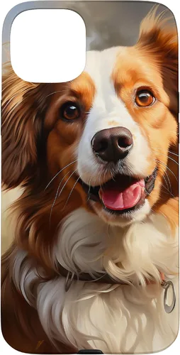 Vista 9 de iPhone 16 Kooikerhondje Portrait Colour Artwork Case