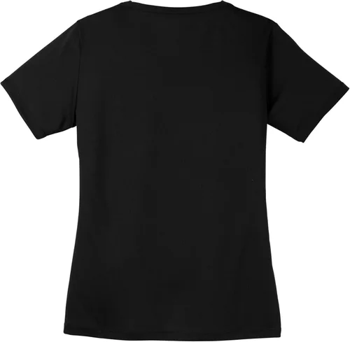 Vista 2 de SPORT-TEK Women's PosiCharge RacerMesh V-Neck Tee Athletic Fit T-Shirt, Workout Clothing for Gym, Spring & Summer Fashion