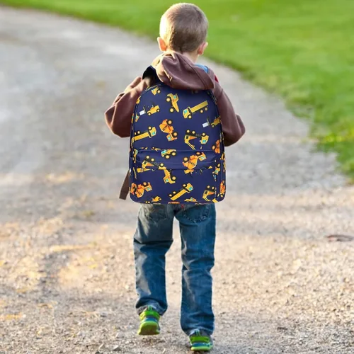 Vista 4 de Bluboon Mochila preescolar para niños y niñas, bolsas escolares para niños y niñas, bolsas escolares para jardín de infantes, Azul, Mochilas Daypack