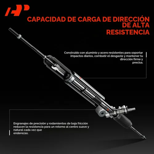 Vista 4 de A-Premium - Cremallera y piñón de dirección hidráulica compatible con Volkswagen Jetta 2000-2005, Golf 2000-2006, Beetle 1998-2010 Compatible