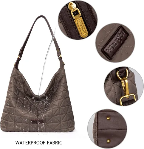 Vista 2 de Wranger Hobo acolchado grande para mujer