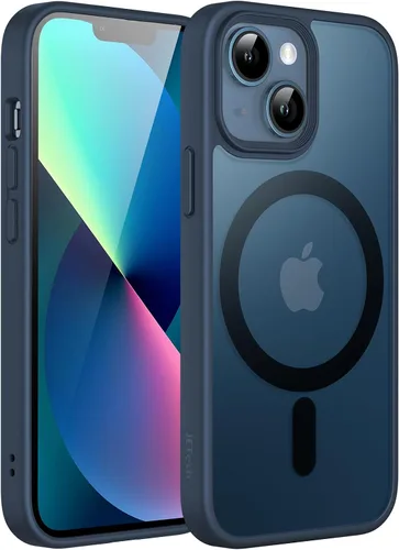 Vista 10 de JETech Funda magnética mate para iPhone 13, color negro