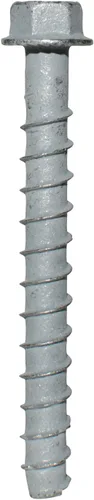 Vista 4 de Simpson Strong-Tie THD37400H - Cabezal de arandela hexagonal de 3/8 pulgadas x 4 pulgadas, anclaje de tornillo resistente Titen HD chapado en zinc