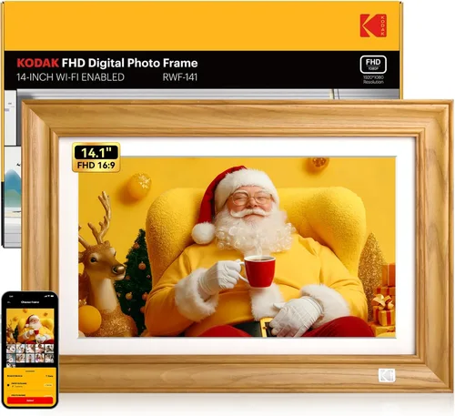 Vista 10 de KODAK Marco de fotos digital WiFi de 10.1 pulgadas con almacenamiento de 32 GB, marco de fotos digital inteligente electrónico, pantalla táctil IPS