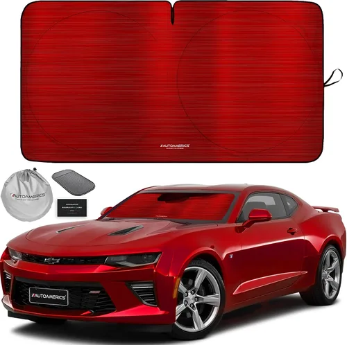 Vista 27 de Parasol de Parabrisas de Una Pieza - Parasol Cromado Líquido Plegable para Ventana Delantera de Auto para Carros SUV Camión - Protector Visor