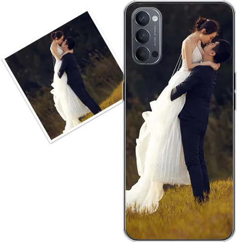 Vista 115 de Funda personalizada compatible con Oppo A1 Pro, fundas de teléfono personalizadas con imagen de foto, imagen de texto, cubierta transparente