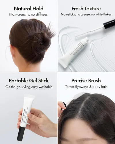 Vista 2 de CHAHONG Flyaway - Varita domadora profesional, para peluquería, portátil, para arreglar el cabello, gel de rímel para acabado de haris, no grasa