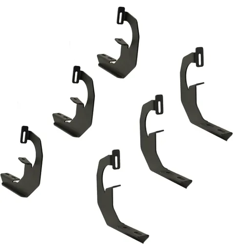 Vista 4 de Raptor Series Estribos escalones de 6 pulgadas de aluminio estilo OEM compatible con cabina extendida/doble 07-18 Silverado/Sierra 1500 07-19