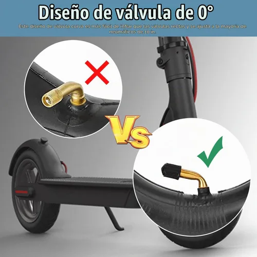 Vista 5 de Cooryda Neumático y tubo interior de 10 x 2.125, tubo interior de 10 x 2.125 pulgadas para ruedas de repuesto de neumáticos de scooter eléctrico
