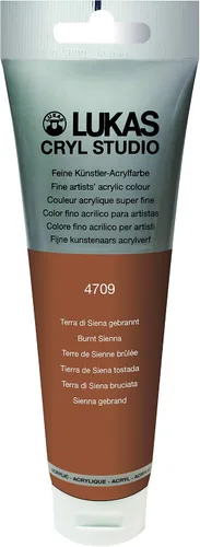 Vista 10 de Lukas CRYL Studio Artist - Pintura acrílica para artistas, Alizarín Carmesí, tubo de 125 ml - Pinturas acrílicas de alto pigmento para pintura
