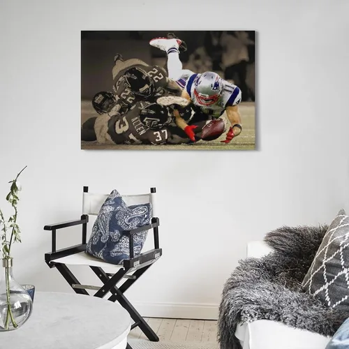 Vista 5 de fuyaozhishang Julian Edelman Art Posters 12x18inch(30x45cm) Frame