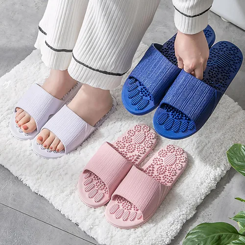 Vista 7 de Acupressure Massage Slippers Therapeutic Reflexology Sandals for Foot Acupoint Massage Shiatsu Arch Pain Relief Non-Slip Massage Shoes for Bath