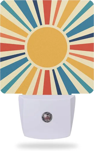 Vista 15 de Luz nocturna, hierbas y flores silvestres, luces nocturnas enchufables a la pared para niños y niñas, luz nocturna decorativa media redonda, lámpara