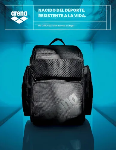 Vista 7 de ARENA One Go - Mochila de natación para atletas de gran tamaño, 45 litros Púrpura