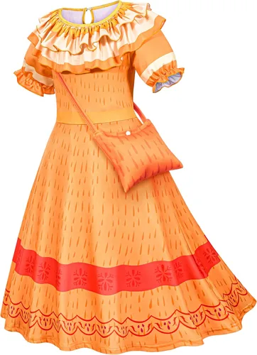 Vista 4 de Kaisebile Princess Costume Dress for Girls Birthday Halloween Party Dress Up with Accessories