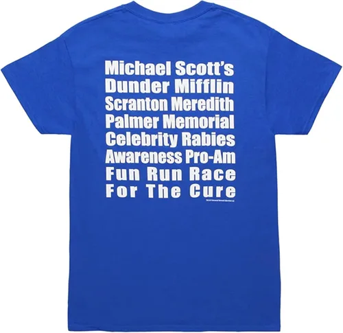 Vista 8 de The Office Michael Scott Fun Run Race Camiseta azul