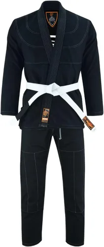 Vista 5 de The Grapplers interior sublimado Pro Brazilian Jiu Jitsu BJJ Kimono Gi Uniforme Unisex Cinturón blanco incluido